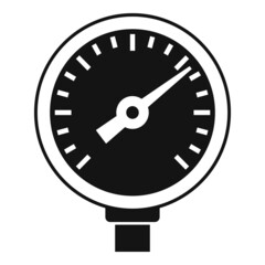 Pressure manometer icon simple vector. Gas meter