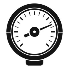 Air manometer icon simple vector. Gas pressure