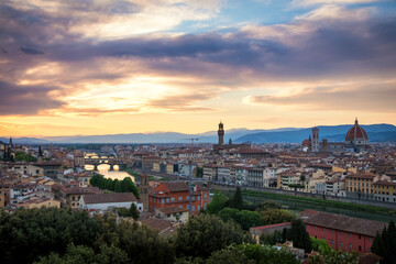 Fototapeta na wymiar Florence depuis la Place Michelangelo