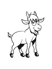 Ziege verrückt doof 