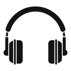 Center headset icon simple vector. Call support