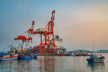 Quy Nhon port, Binh Dinh, Vietnam