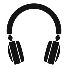 Gaming headset icon simple vector. Gamer headphone