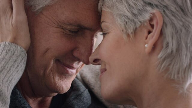 happy mature couple hugging sharing romantic connection enjoying long relationship embracing retirement together 4k footage