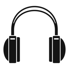 Headset sales icon simple vector. Gamer microphone