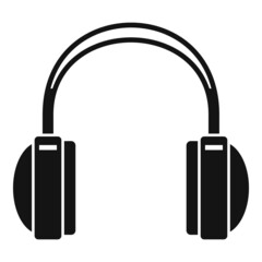 Headset sales icon simple vector. Gamer microphone