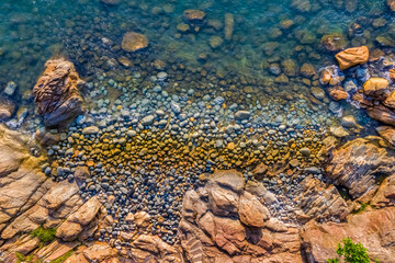 Queen beach or Hoang Hau beach, the famost beach at Quy Nhon city, Binh Dinh, Vietnam
