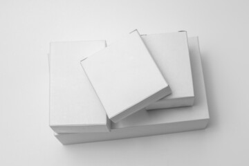 White rectangular box isolated on background