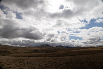 clouds over the mountains