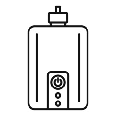 Power bank icon outline vector. Phone battery