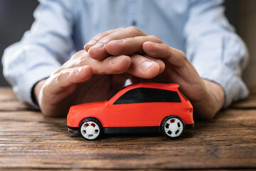 Car Insurance Guarantee. Safe Vehicle Concept