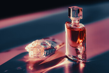 Luxury perfume bottle, beauty and cosmetics. - obrazy, fototapety, plakaty