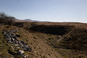 volcanic landscape in island