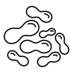 Acidophilus probiotic icon outline vector. Gut bacteria