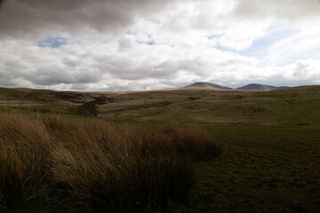 clouds over the mountains