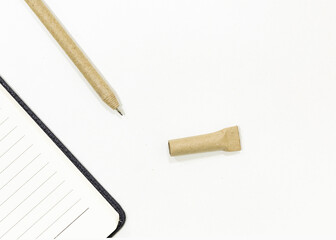 Recycled Eco Friendly paper ball pen high quality image
