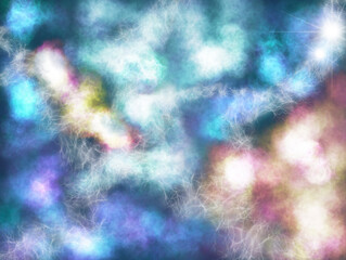 Nebula illuminating universe background
