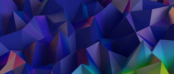 Low poly triangle posters, modern concept