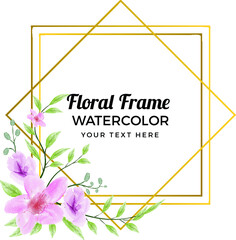 abstract background Watercolor Floral Frame 