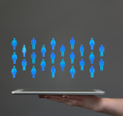 Global network. Blockchain. 3D illustration. Neural networks and artificial intelligence. Abstract