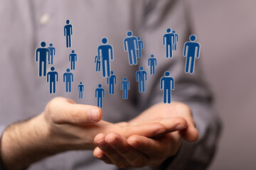 people network structure HR - Human resources management and recruitment
