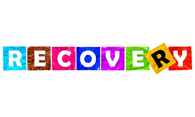 motivational words written on colorful paper with a white base