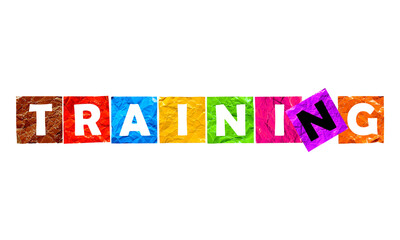 motivational words written on colorful paper with a white base