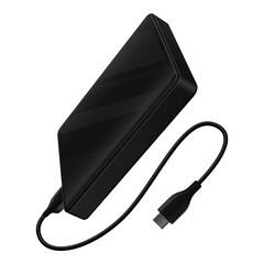 Usb hdd icon cartoon vector. Hard disk drive