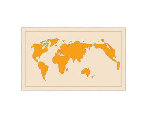 Flat map. Europe map vector. World map color vector modern. Planet earth.