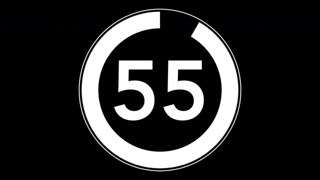 60秒のシンプルなカウントダウンタイマー