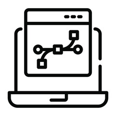 web design outline design, SEO and web flat design for mobile concepts and web apps. Collection of modern infographic logo and pictogram.