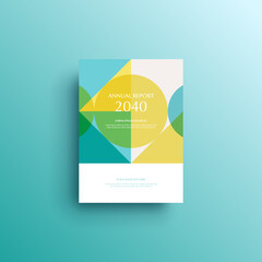 Geometric background book cover, brochure, flyer template, cover design