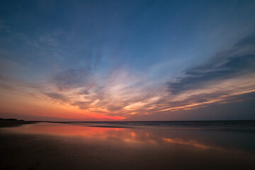 Fototapeta na wymiar Sunrise at East Beach, St Simons Island, GA 
