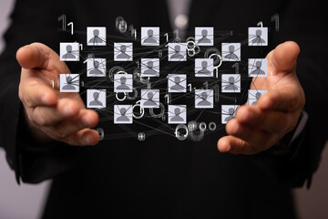 HR - Human resources management and recruitment concept