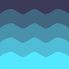 Abstract gradient blue wave background for inserting your message.