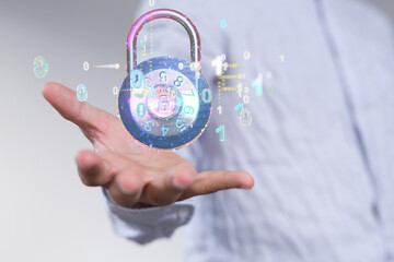 Cybersecurity and information or network protection. Future technology web