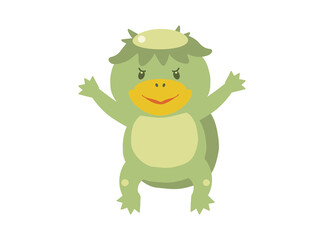 日本の妖怪「カッパ」のかわいいベクターイラスト