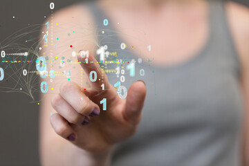 Business intelligence analyst dashboard on virtual