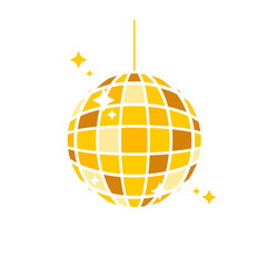 Disco ball vector. colorful glass balls for party night celebration