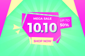 Gradient 10.10 mega sale background