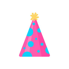 Vector party hat. colorful conical hat For wearing in the New Year's party.