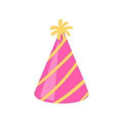 Vector party hat. colorful conical hat For wearing in the New Year's party.