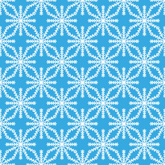 Color snowflakes pattern in doodle technique for design. 