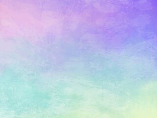 Rainbow pastel painting cloudy background