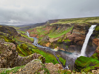 Cascada Háifoss Islandia