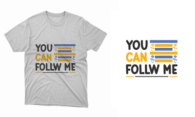 Typography and Vector T-shirt Design Template Layout