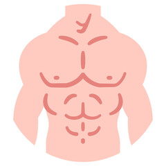 body male muscle icon