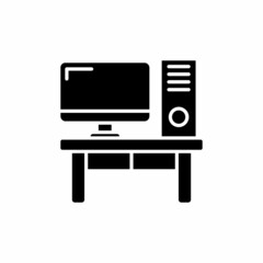 Workstation icon in vector. Logotype