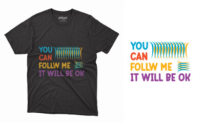 Typography and Vector T-shirt Design Template Layout