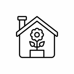 Indoor Herb Garden icon in vector. Logotype